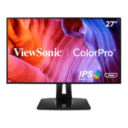 ViewSonic VP2768-4K-S MONITOR Mode d'emploi | Fixfr