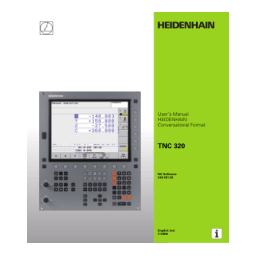 HEIDENHAIN TNC 320 (771851-04) CNC Control Manuel utilisateur | Fixfr