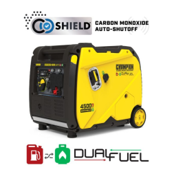 Champion Power Equipment 201228 4500-Watt Dual Fuel Inverter Manuel utilisateur | Fixfr
