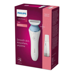 Philips BRL166/91 Lady Shaver Series 8000 Rasoir sans fil, utilisable sur peau sèche ou humide Manuel utilisateur | Fixfr