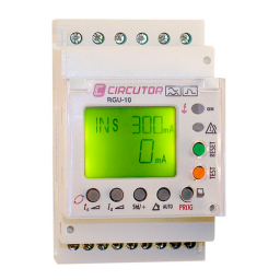 Circutor RGU10 Earth leakage relay Fiche technique | Fixfr