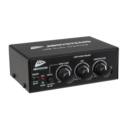 JB systems Usb Audio Interface Manuel utilisateur | Fixfr