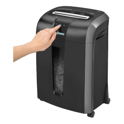 Fellowes Powershred® 73Ci 100% Jam Proof Cross-Cut Shredder Manuel utilisateur | Fixfr