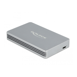 DeLOCK 42012 USB4™ 40 Gbps Enclosure for 1 x M.2 NVMe SSD - tool free Fiche technique | Fixfr