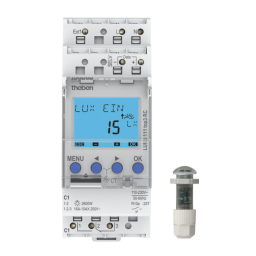 THEBEN Digital flush-mounted light sensor Fiche technique | Fixfr