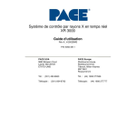 PACE XR 3000 Guide d'utilisation | AI Chat &amp; PDF