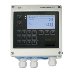 Endres+Hauser EngyCal RH33 and RS33 and Batch Controller RA33 Mode d'emploi | Fixfr