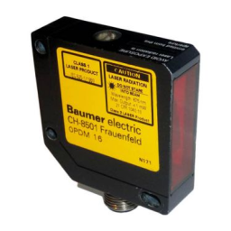 Baumer OPDM 16P5102/S14 Retro-reflective sensor Fiche technique | Fixfr