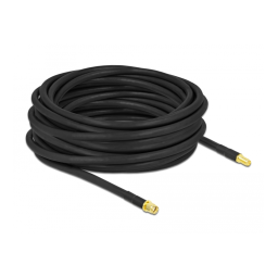 DeLOCK 90446 Antennenkabel RP-SMA Stecker zu RP-SMA Buchse LMR/CFD300 10 m low loss  Fiche technique | Fixfr