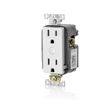 Leviton D215R-1BW Decora Smart Wi-Fi Tamper-Resistant Outlet 2nd Generation Installation manuel