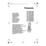 Panasonic KXTG8151SL Operating instrustions