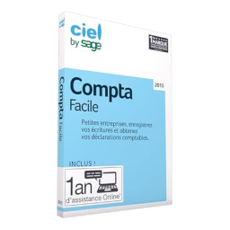 Ciel Compta Facile 2015 Manuel utilisateur | Fixfr