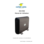 Comet Labs NETBAK REPLICATOR Manuel utilisateur