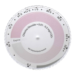 Lovibond PCCheckit Cl LR, Cl HR, ClO2 Manuel utilisateur | Fixfr
