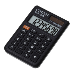 Citizen SLD-100NR calculator Fiche technique | Fixfr