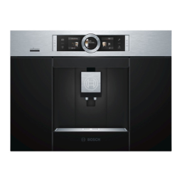 Bosch CTL636ES1/07 Built-In Fully Automatic Coffee Machine Mode d'emploi | Fixfr
