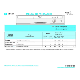 Whirlpool ADG 994 AV Manuel utilisateur | Fixfr