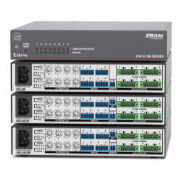 XPA U 358, 70V, 100V Extron : Manuel PDF + Chat IA | Fixfr