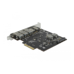 DeLOCK 89064 PCI Express x4 Card to 2 x USB Type-C&trade; + 3 x USB Type-A - SuperSpeed USB 10 Gbps Fiche technique