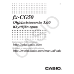 Casio fx-CG50UPD Calculator Manuel utilisateur