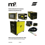 ESAB m3&reg; Plasma System Pre-Installation m3 G2 Plasma System Guide d'installation