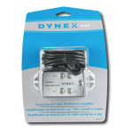 Dynex DX-AD113 4-Way Coaxial Cable Distribution Amplifier Guide d'installation rapide