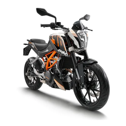 KTM 390 Duke EU 2013 Naked Bike Manuel utilisateur | Fixfr