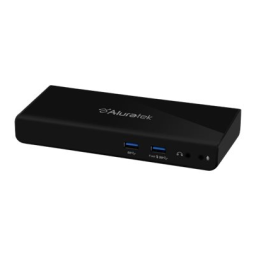 Aluratek AUDS0302F USB 3.0 Dual Display Docking Station Guide de démarrage rapide | Fixfr