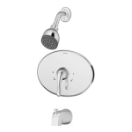 Symmons 9602-X-PLR-1.5 Origins Temptrol Single-Handle 1-Spray Tub and Shower Faucet with Stops in Chrome (Valve Not Included) sp&eacute;cification