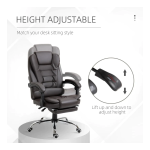 HOMCOM 921-083V01RD High Back Ergonomic Executive Office Chair Mode d'emploi