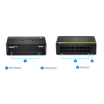 Trendnet TE100-S16Dg 16-Port 10/100 Mbps GREENnet Switch Fiche technique