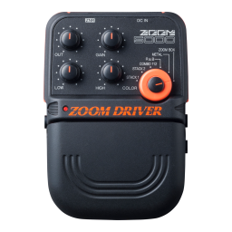 Zoom 5000 ZOOM DRIVER Manuel utilisateur | Fixfr