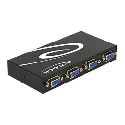 DeLOCK 87635 Switch VGA 4 port manual bidirectional Fiche technique | Fixfr