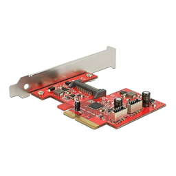 DeLOCK 89906 PCI Express Card > 2 x internal USB 3.1 Gen 2 key A 20 pin female Fiche technique | Fixfr