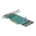 DeLOCK 89045 PCI Express x8 Card to 2 x internal NVMe M.2 Key M - Bifurcation - Low Profile Form Factor Fiche technique