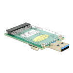 Delock 62681 Convertisseur USB vers mSATA + Chat IA &amp; PDF