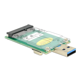 Delock 62681 Convertisseur USB vers mSATA + Chat IA & PDF | Fixfr