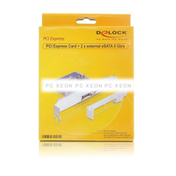 DeLOCK 89295 PCI Express Card > 2 x external eSATA 6 Gb/s Fiche technique | Fixfr