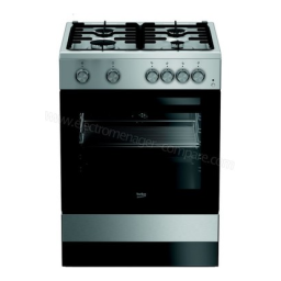 Beko FSG62110DSCS Cuisinière gaz Manuel utilisateur | Fixfr