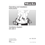 Miele DA 220-4 Manuel utilisateur