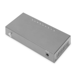 Digitus DN-80069 8-Port Switch, 10/100 Mbps Fast Ethernet, Unmanaged, Metall Housing Guide de d&eacute;marrage rapide