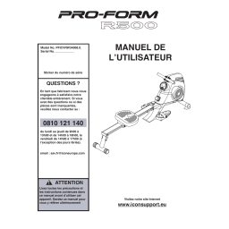 ProForm 695 ELLIPTICAL Manuel utilisateur | Fixfr