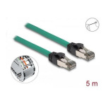 DeLOCK 80125 RJ45 Network Cable PROFINET SF/UTP 90&deg; angled 5 m green Fiche technique