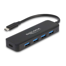 DeLOCK 64171 3 Port USB Hub and 4K HDMI output Fiche technique | Fixfr