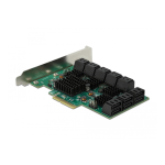 DeLOCK 90073 16 port SATA PCI Express x4 Card Fiche technique