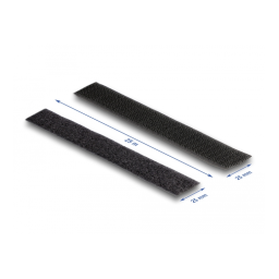 DeLOCK 20856 Heavy-duty Hook-and-Loop tape L 25 m x W 50 mm black Fiche technique | Fixfr