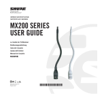 Shure MX200 Overhead Microphones Mode d'emploi