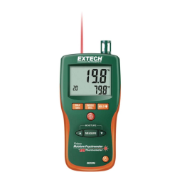 Extech Instruments MO295 Pinless Moisture Psychrometer   IR Thermometer Manuel utilisateur | Fixfr