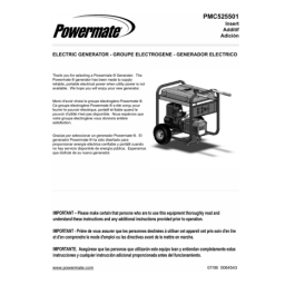 Powermate PMC435251 Manuel utilisateur | Fixfr