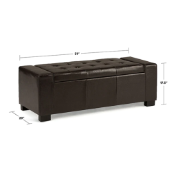 Grand ottoman de rangement rectangulaire: Chat IA et téléchargement PDF | Fixfr